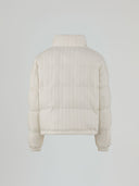 Bomber in maglia con ricamo logo lato cuore