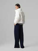 BOMBER IN MAGLIA CON RICAMO LOGO LATO CUORE