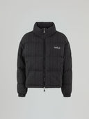 Bomber in maglia con ricamo logo lato cuore