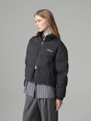 BOMBER IN MAGLIA CON RICAMO LOGO LATO CUORE