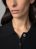 MAGLIA POLO MANICA LUNGA CON BOTTONE LOGATO