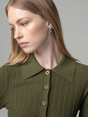 MAGLIA POLO MANICA LUNGA CON BOTTONE LOGATO