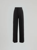PANTALONE IN MAGLIA CON MOTIVO TRECCIA LATERALE