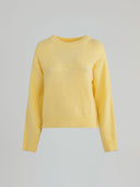 Pullover manica lunga con logo embossed