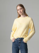 PULLOVER MANICA LUNGA CON LOGO EMBOSSED