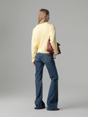 PULLOVER MANICA LUNGA CON LOGO EMBOSSED