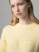 PULLOVER MANICA LUNGA CON LOGO EMBOSSED