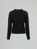 PULLOVER MANICA LUNGA CON LOGO EMBOSSED
