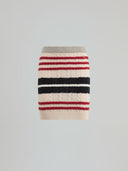 Knitwear skirt with braid motif