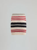 Knitwear skirt with braid motif