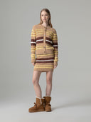 PULLOVER PARICOLLO CON MOTIVO TRECCIA