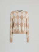 Pullover paricollo con applicazioni