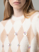 PULLOVER PARICOLLO CON APPLICAZIONI