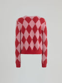 Crew-neck pullover with applications