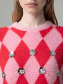 PULLOVER PARICOLLO CON APPLICAZIONI