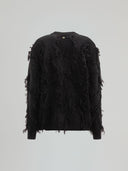 PULLOVER PARICOLLO A ROMBI CON PENDAGLIO LOGATO SUL RETRO