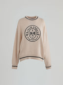 Pullover paricollo con personalizzazione logo davanti