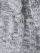 PULLOVER SMANICATO CON CAPPUCCIO CON PENDAGLIO LOGATO SUL DAVANTI