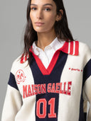 PULLOVER COLLO POLO CON PERSONALIZZAZIONI LOGO