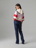PULLOVER CROP CON CAPPUCCIO CON PERSONALIZZAZIONI LOGO