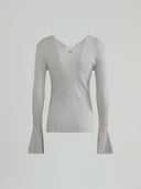Long sleeve lurex shirt