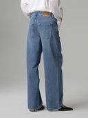 JEANS BOY FIT CON APPLICAZIONI STRASS SUL DAVANTI