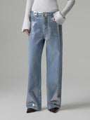 JEANS BOY FIT  CON SALPA LOGATA SUL RETRO