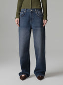 JEANS BOY FIT CON SALPA LOGATA SUL RETRO