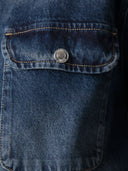 CAMICIA OVER IN DENIM CON BOTTONI LOGATI