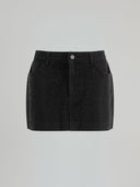 SKIRT IN DENIM CON SALPA LOGATA SUL RETRO