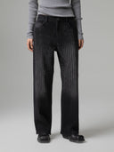 JEANS STRAIGHT FIT CON SALPA LOGATA SUL RETRO