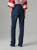 JEANS SLIM FIT CON SALPA LOGATA SUL RETRO