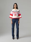 JEANS SLIM FIT CON SALPA LOGATA SUL RETRO