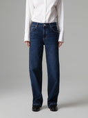 JEANS STRAIGHT FIT CON SALPA LOGATA SUL RETRO