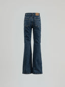 JEANS FLARE FIT CON SALPA LOGATA SUL RETRO