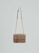 REGULAR SHOULDER STRAP METAL LOGO SAFFIANO