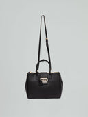 MAXI HAND BAG METAL LOGO SAFFIANO
