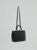 MAXI HAND BAG METAL LOGO SAFFIANO