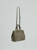 MAXI HAND BAG METAL LOGO SAFFIANO