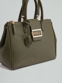 MAXI HAND BAG METAL LOGO SAFFIANO
