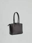 REGULAR DUFFLE METAL LOGO SAFFIANO