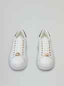 SNEAKERS ADDICT IN ACTION LEATHER CON INSERTO ANIMALIER E PASSALACCIO LOGATO