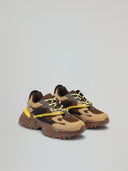 SNEAKERS RUNNING IN MESH CON DOPPIO LACCIO TREKKING