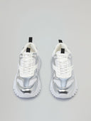 SNEAKERS RUNNING IN MESH CON INSERTI SILVER