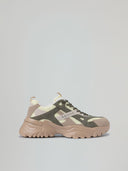 SNEAKERS RUNNING IN MESH CON INSERTI IN SUEDE