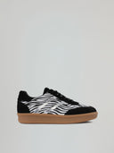 SNEAKERS SKATER IN SUEDE CON STAMPA ANIMALIER