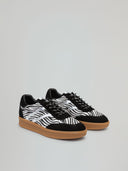 SNEAKERS SKATER IN SUEDE CON STAMPA ANIMALIER