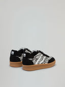 SNEAKERS SKATER IN SUEDE CON STAMPA ANIMALIER