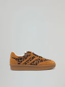 SNEAKERS SKATER IN SUEDE CON STAMPA ANIMALIER