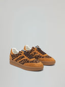SNEAKERS SKATER IN SUEDE CON STAMPA ANIMALIER
